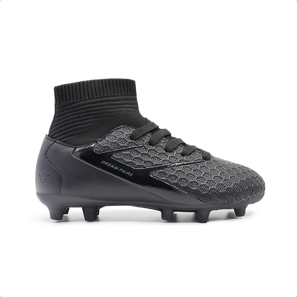 Boys & Girls High Top Youth Football Cleats - ALL BLACK - 5